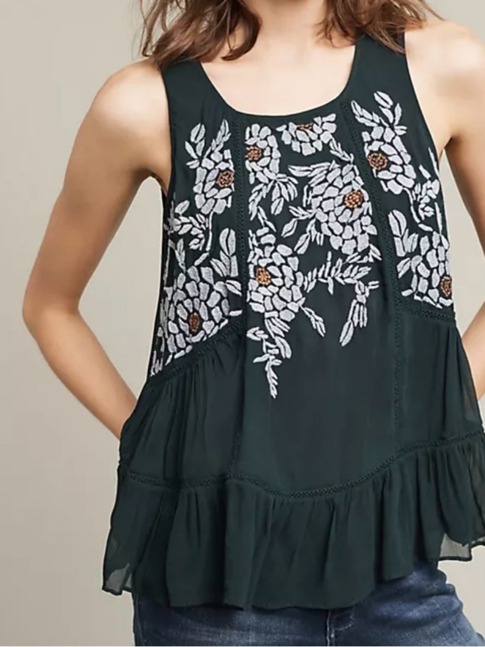 Anthropologie Floreat Roselle Tank Women’s Size Small